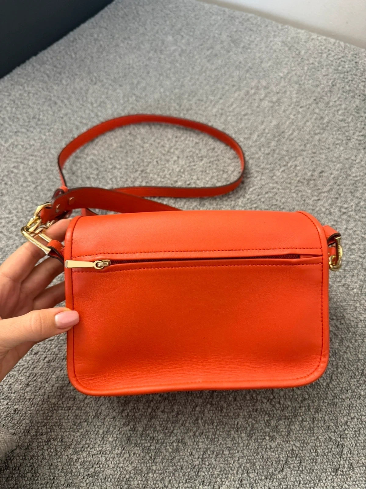 Longchamp Mademoiselle bright red leather crossbody bag - view 4