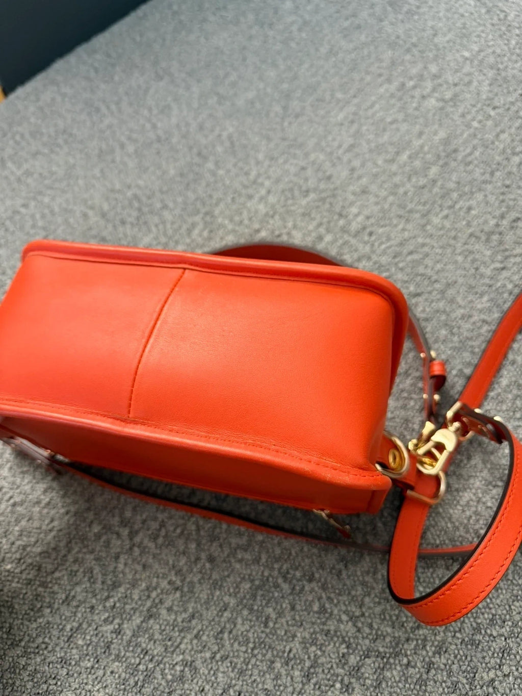 Longchamp Mademoiselle bright red leather crossbody bag - view 9