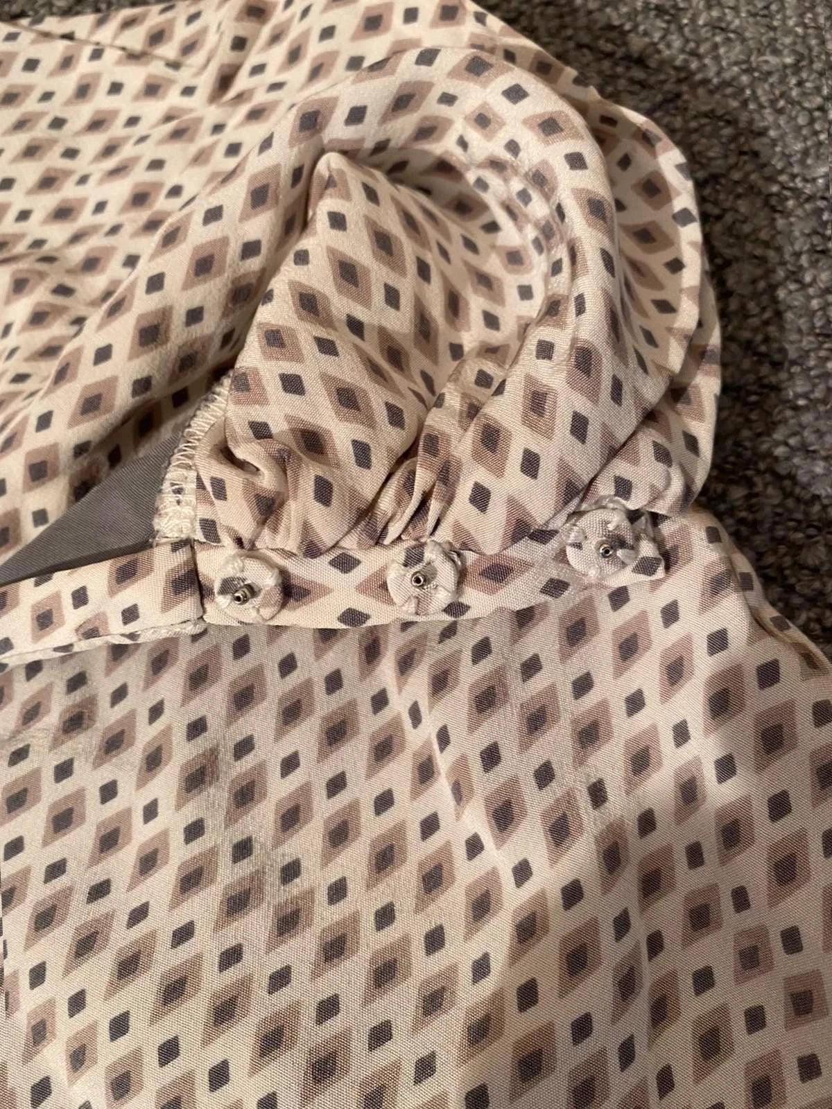 Hemisphere grey silk dress - view 4