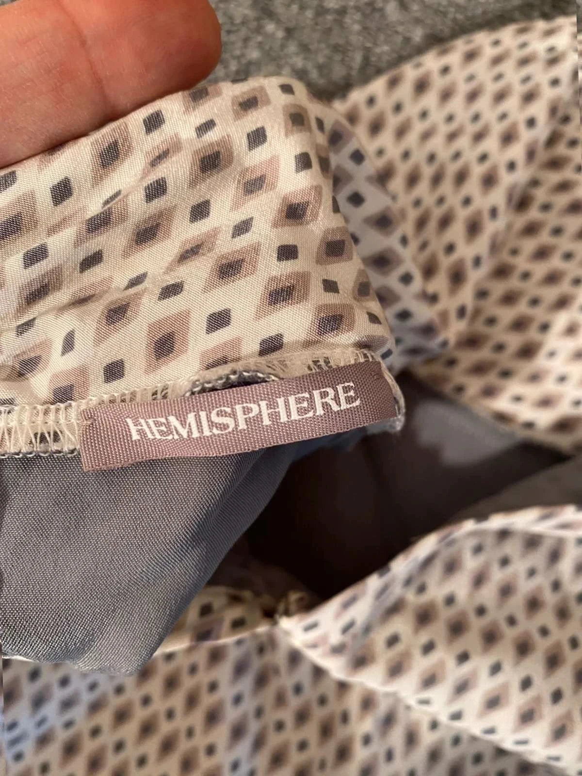 Hemisphere grey silk dress - view 6