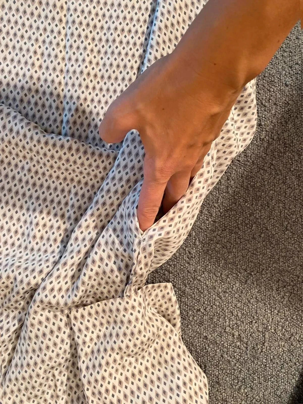 Hemisphere grey silk dress - view 3