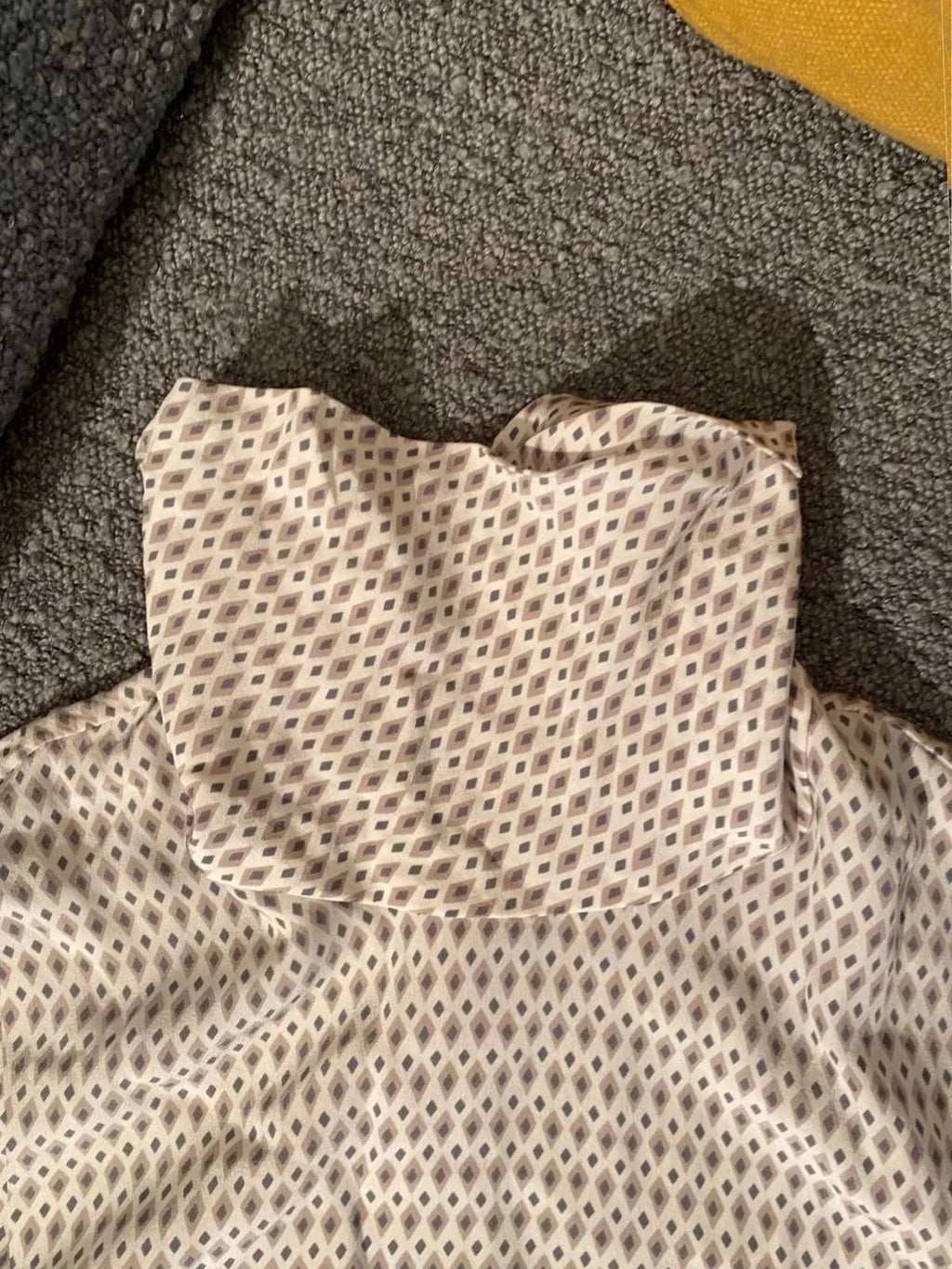 Hemisphere grey silk dress - view 2