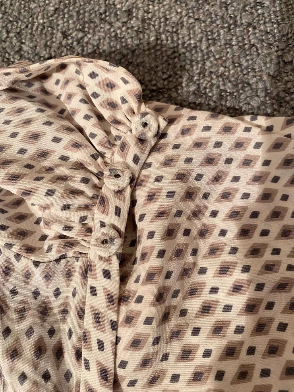 Hemisphere grey silk dress - view 5