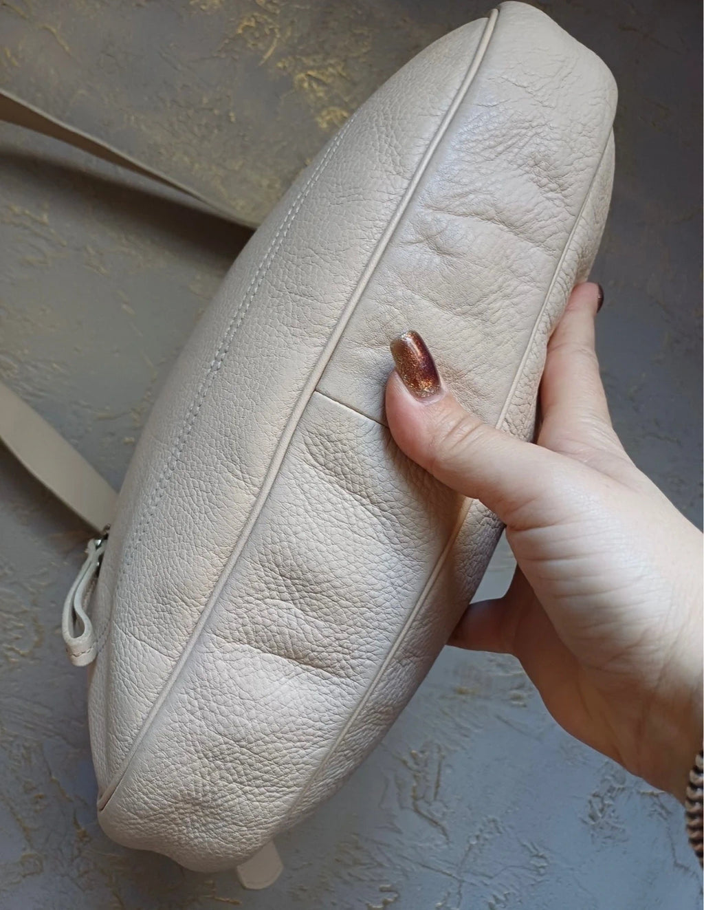 Longchamp cream leather crossbody bag - view 6
