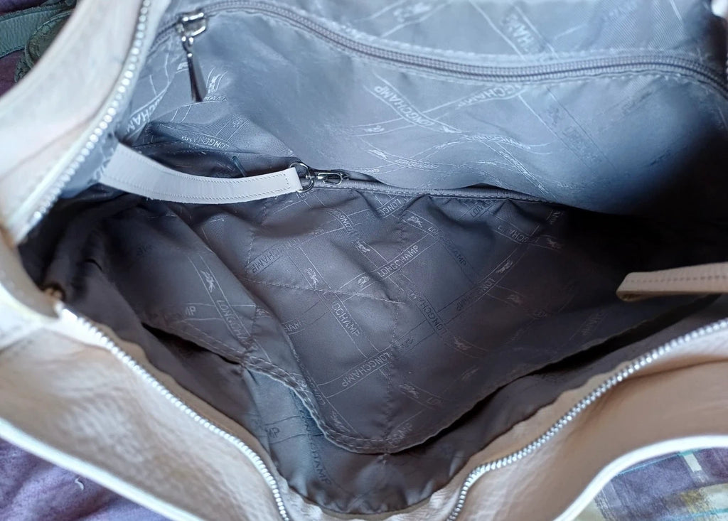Longchamp cream leather crossbody bag - view 7