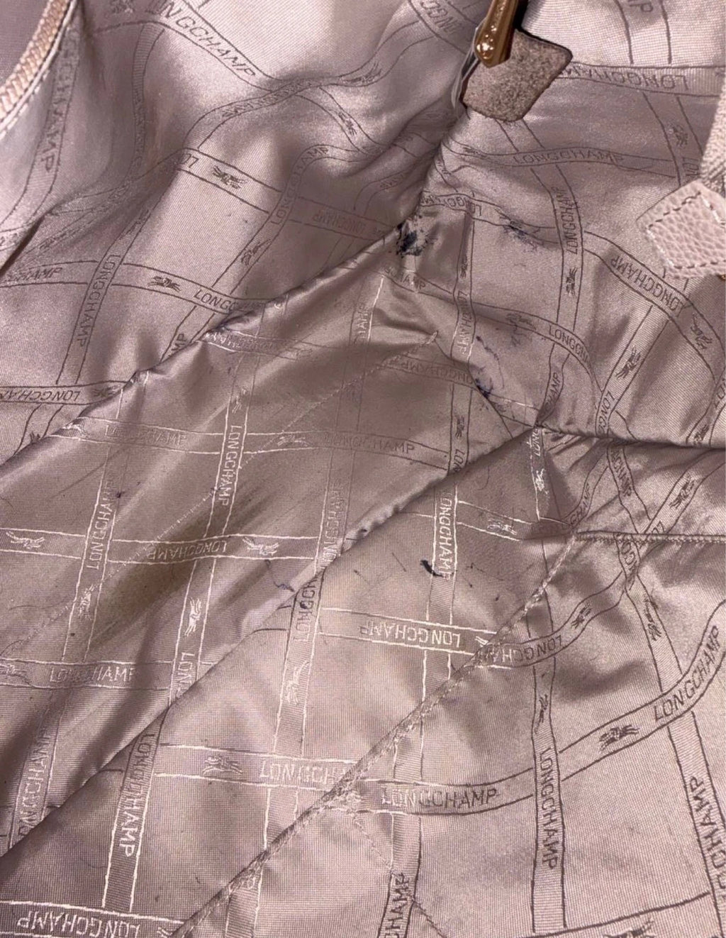 Longchamp taupe leather shoulder bag - view 3