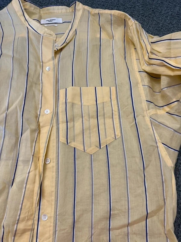 Isabel Marant new satchel shirt cotton silk viscose blend yellow shirt - view 7