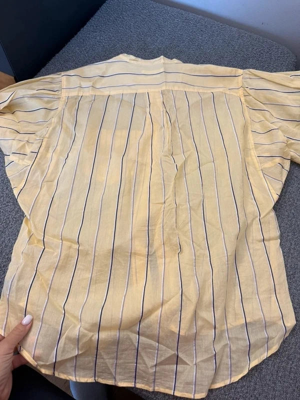 Isabel Marant new satchel shirt cotton silk viscose blend yellow shirt - view 9