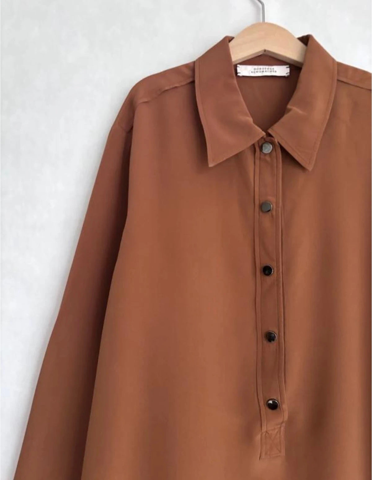 Dorothee Schumacher brown silk blouse - view 2