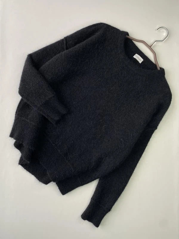 By Malene Birger black biagio sweater kid mohair wool