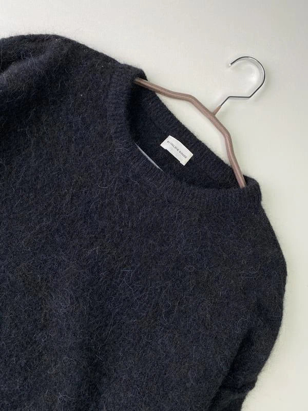 By Malene Birger black biagio sweater kid mohair wool - view 3