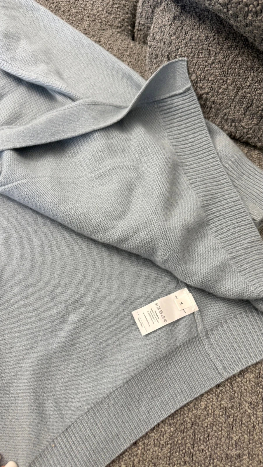 Hemisphere blue cashmere cardigan - view 3