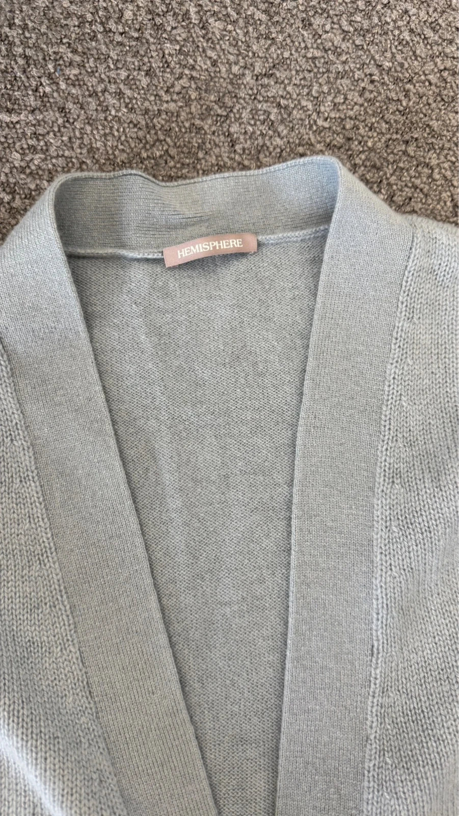 Hemisphere blue cashmere cardigan - view 5