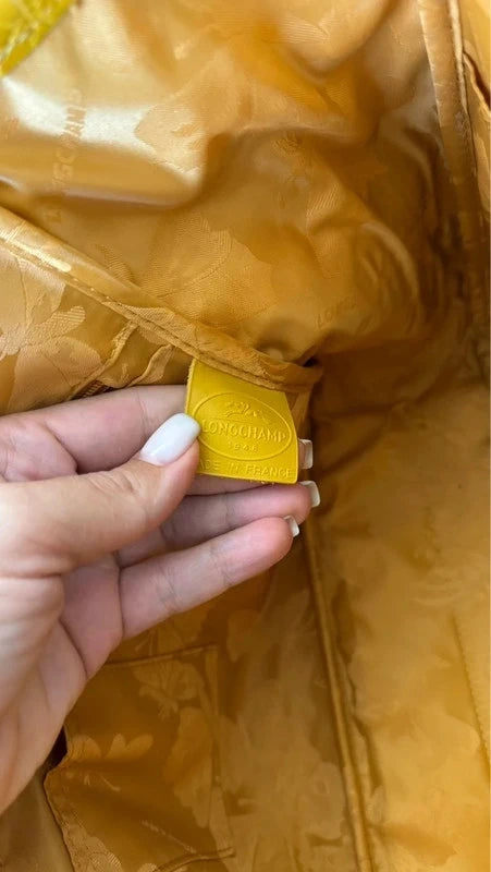 Longchamp roseau croco yellow hand / shoulder bag - view 11