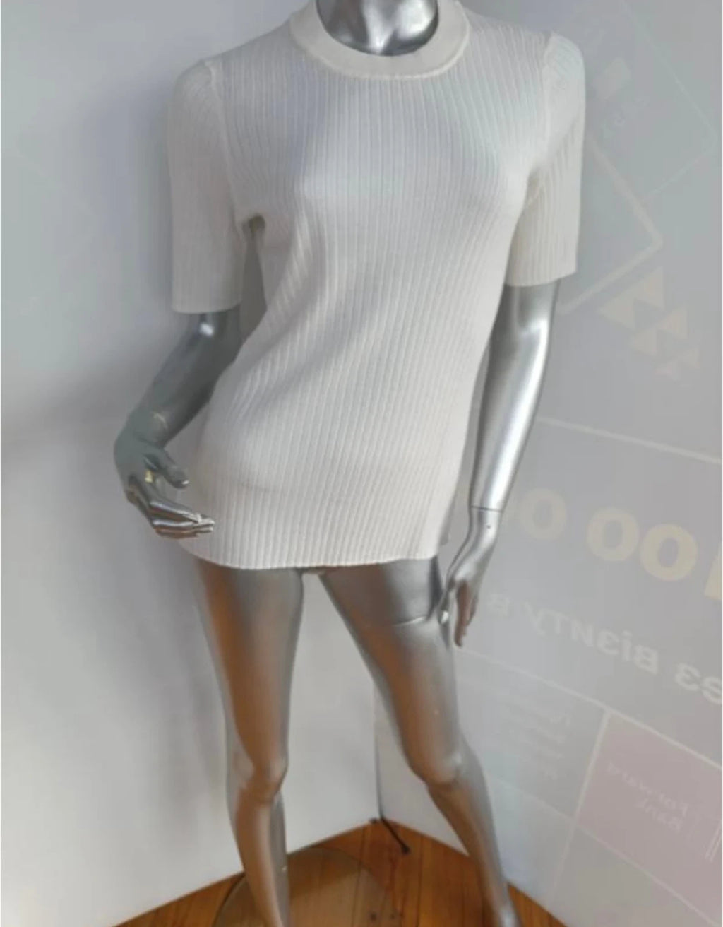 Loulou Studio white wool cashmere top sweat-shirt - view 4