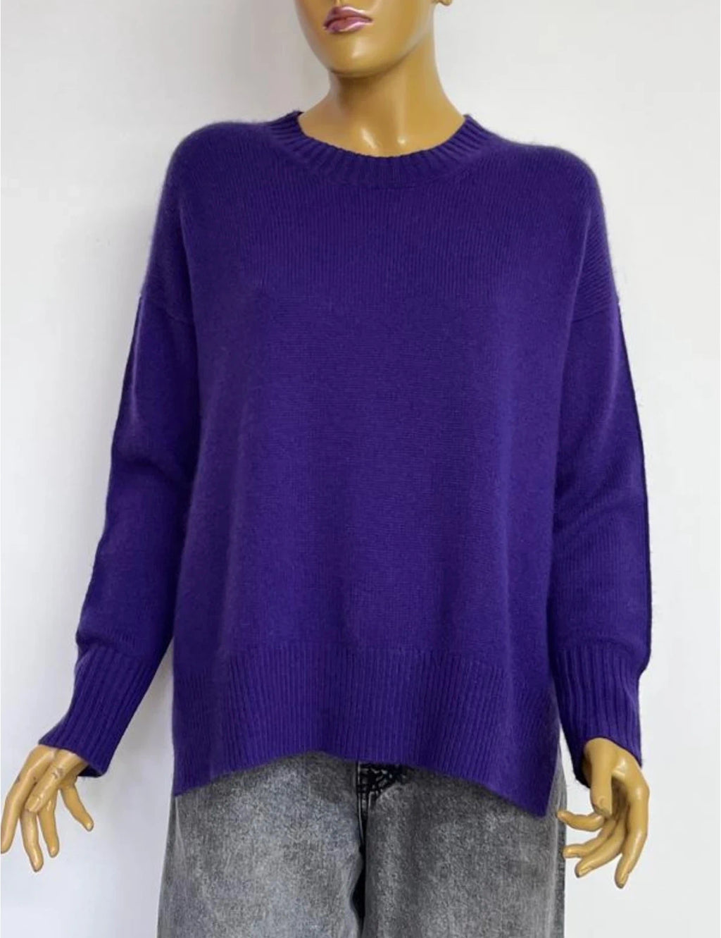 Allude purple cashmere jumper sweater