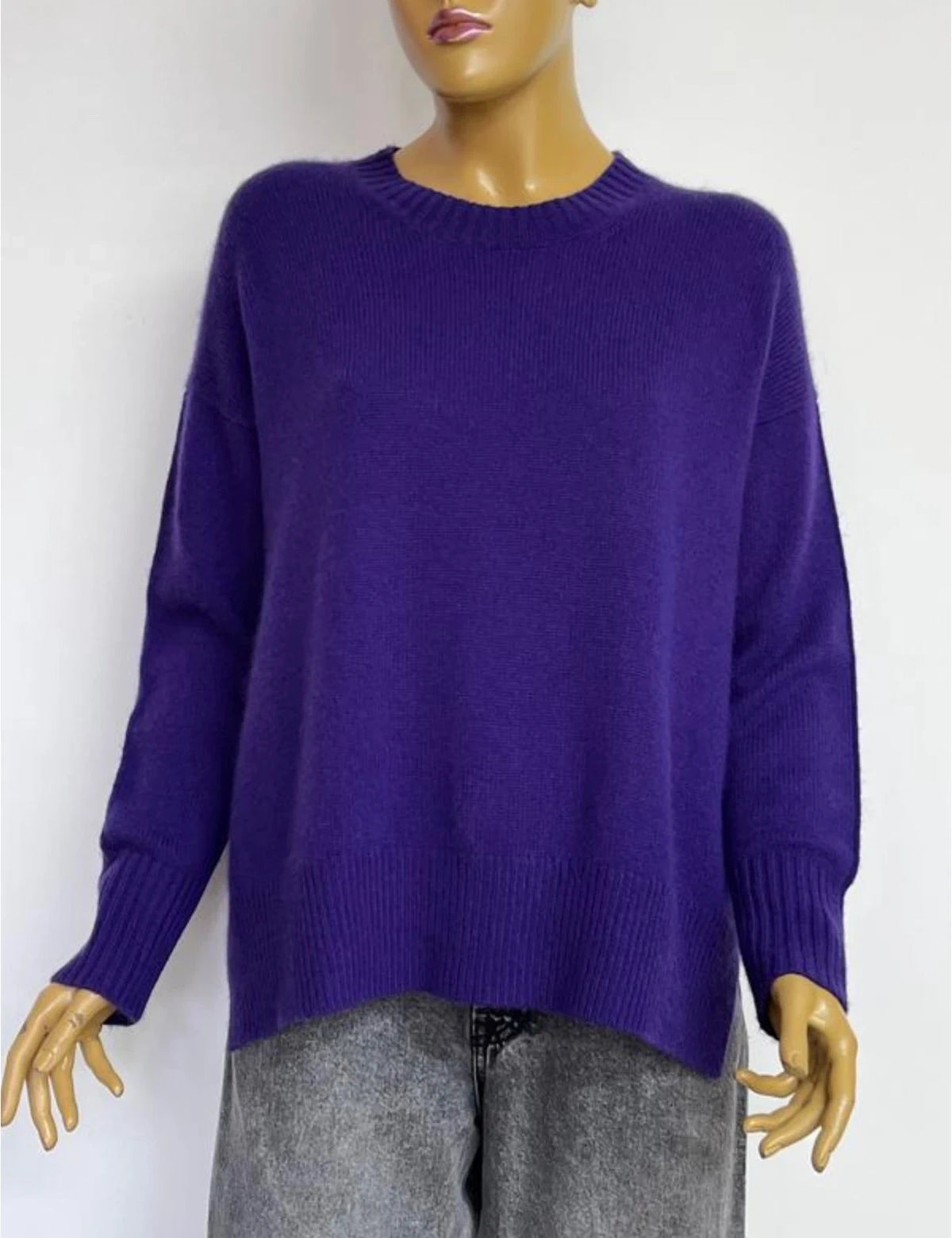 Allude purple cashmere jumper sweater