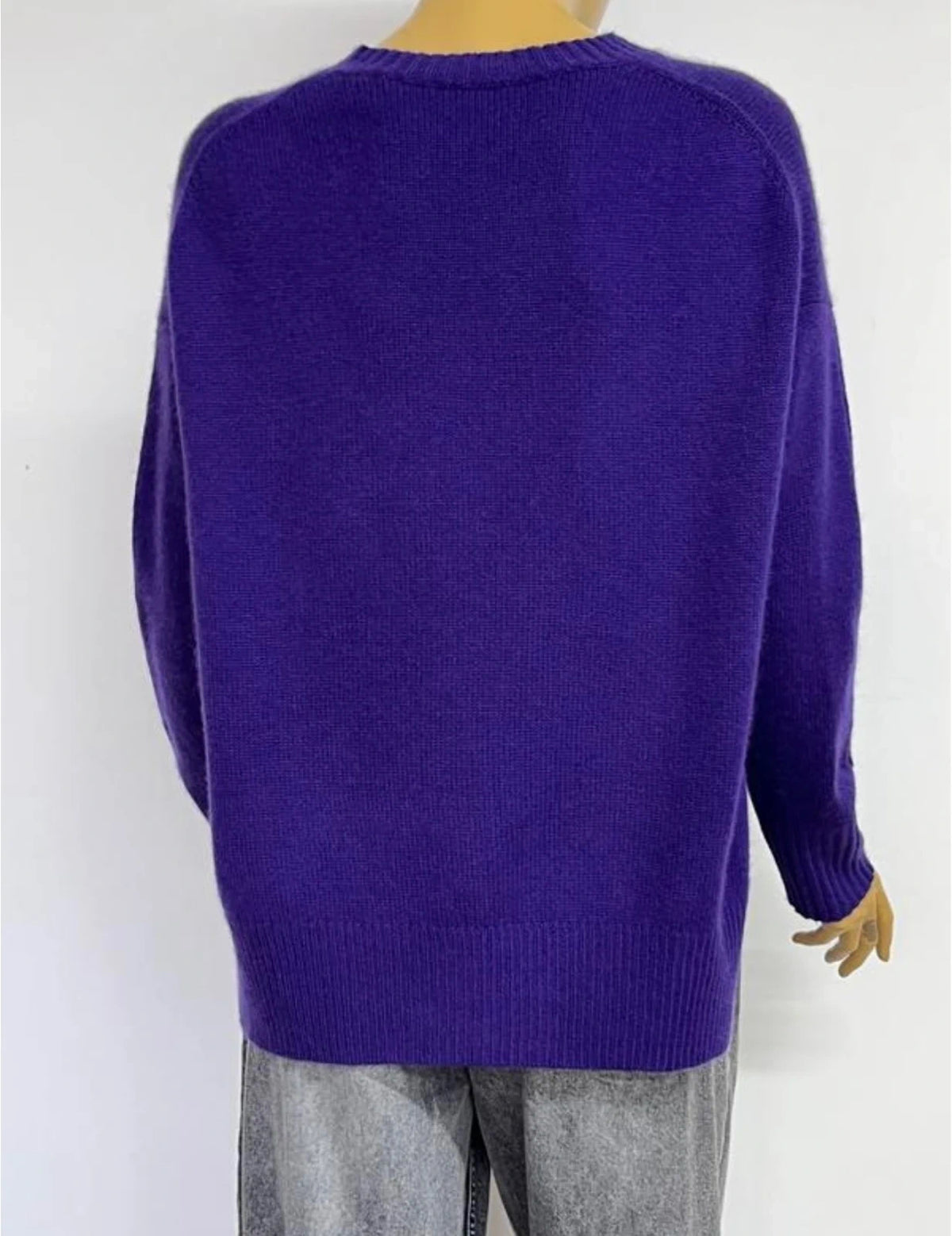 Allude purple cashmere jumper sweater - view 5