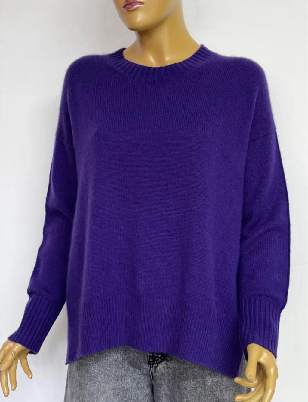 Allude purple cashmere jumper sweater - view 2