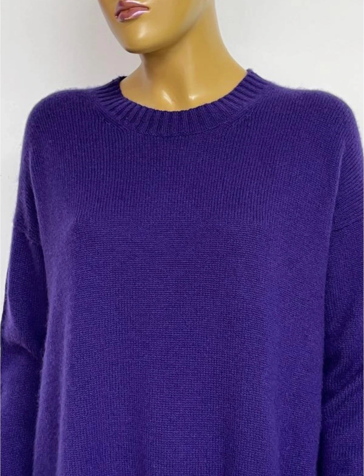 Allude purple cashmere jumper sweater - view 3