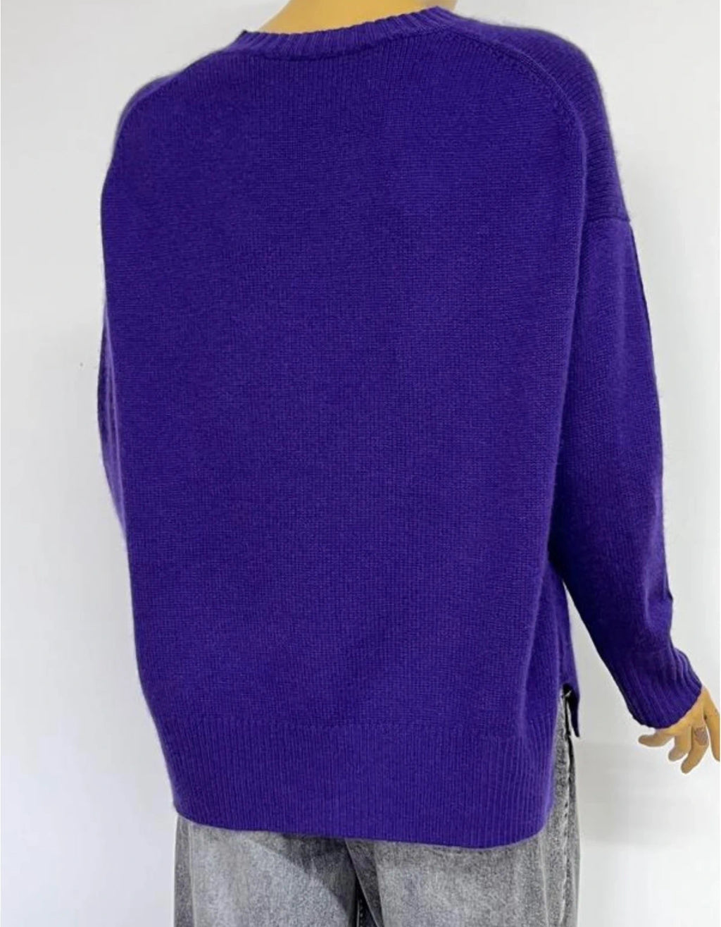 Allude purple cashmere jumper sweater - view 4