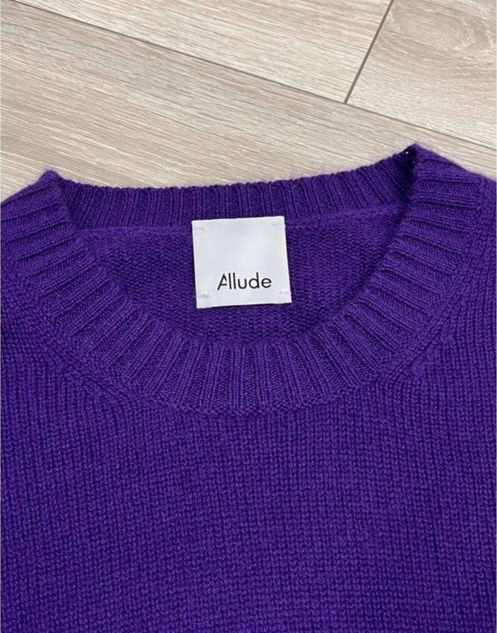Allude purple cashmere jumper sweater - view 6
