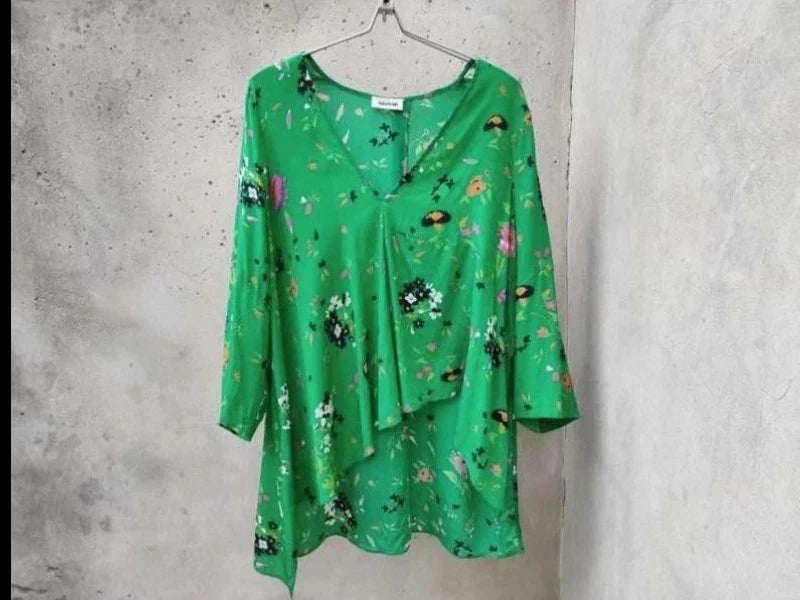 Silk green floral blouse Zadig&Voltaire - view 2