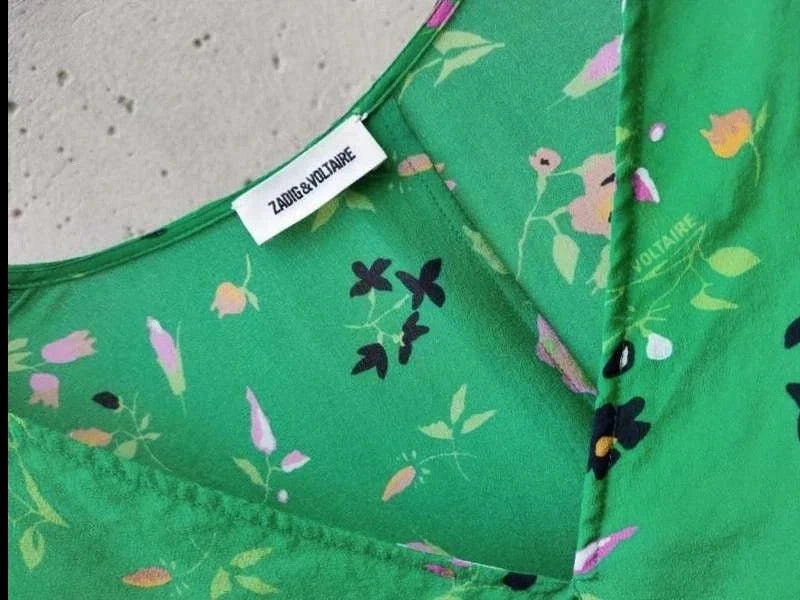 Silk green floral blouse Zadig&Voltaire - view 5