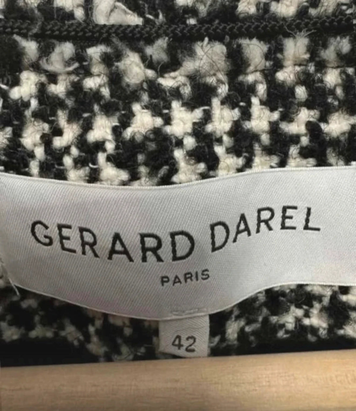 Gerard Darel wool alpaca acrylic blend jacket blazer - view 3