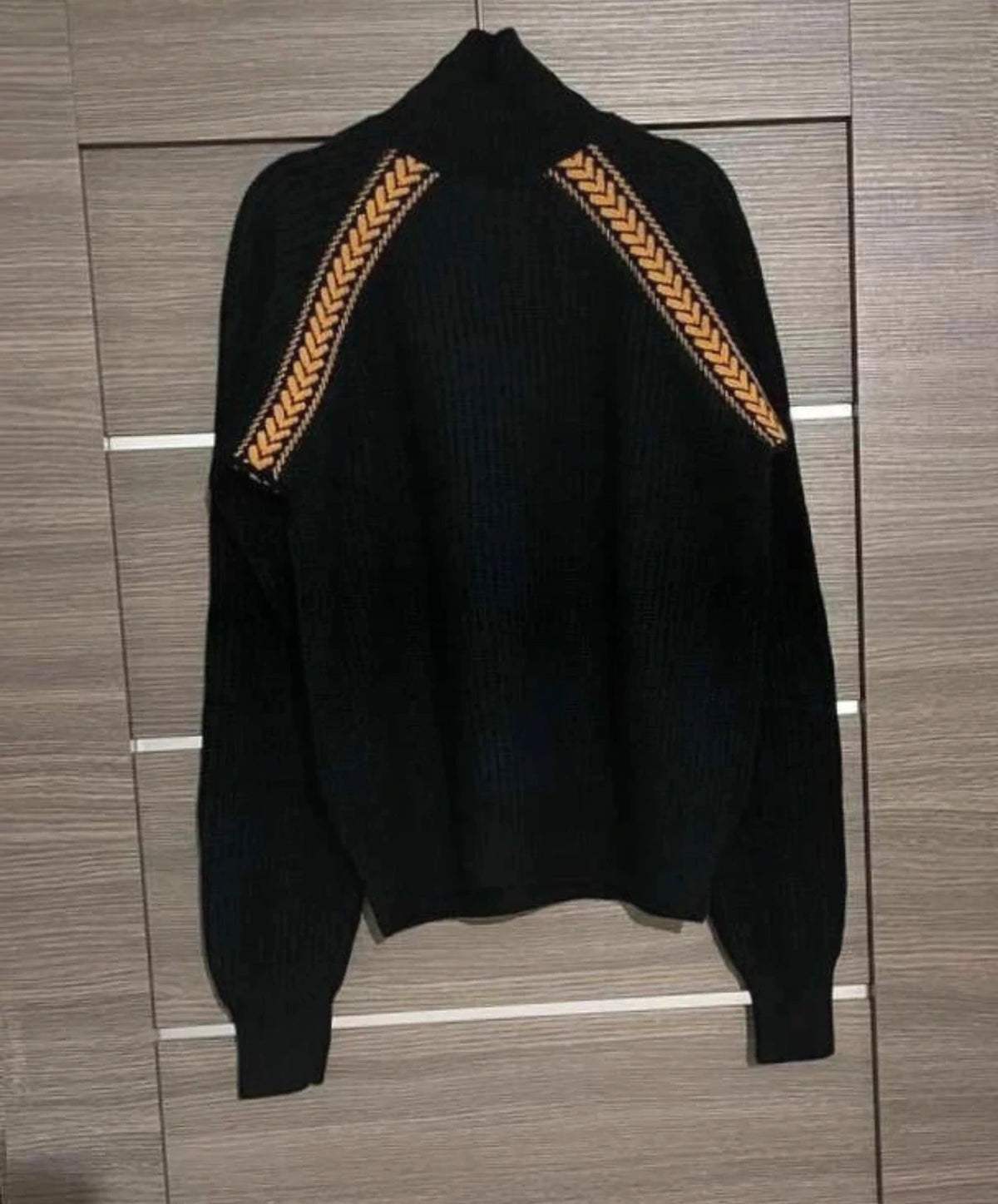 Etro black wool cashmere turtleneck sweater - view 2