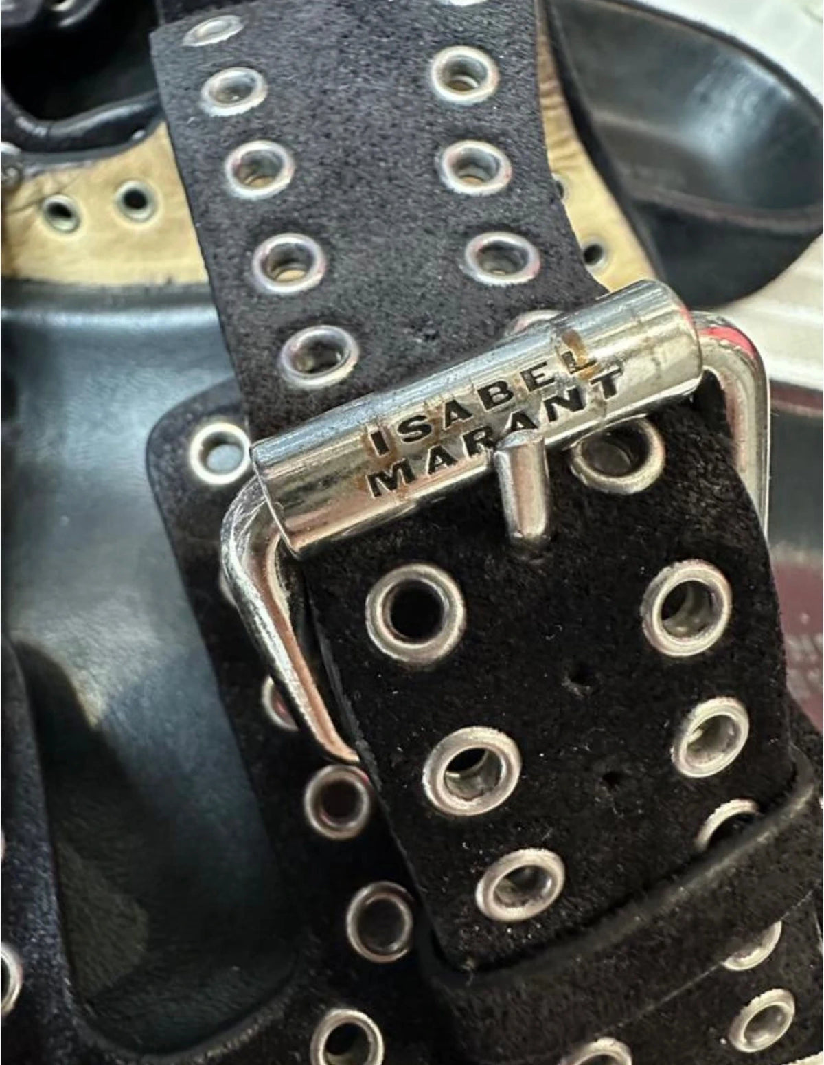 Isabel Marant black suede sandals - view 2