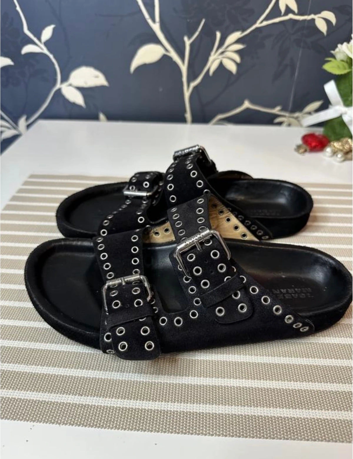 Isabel Marant black suede sandals - view 6