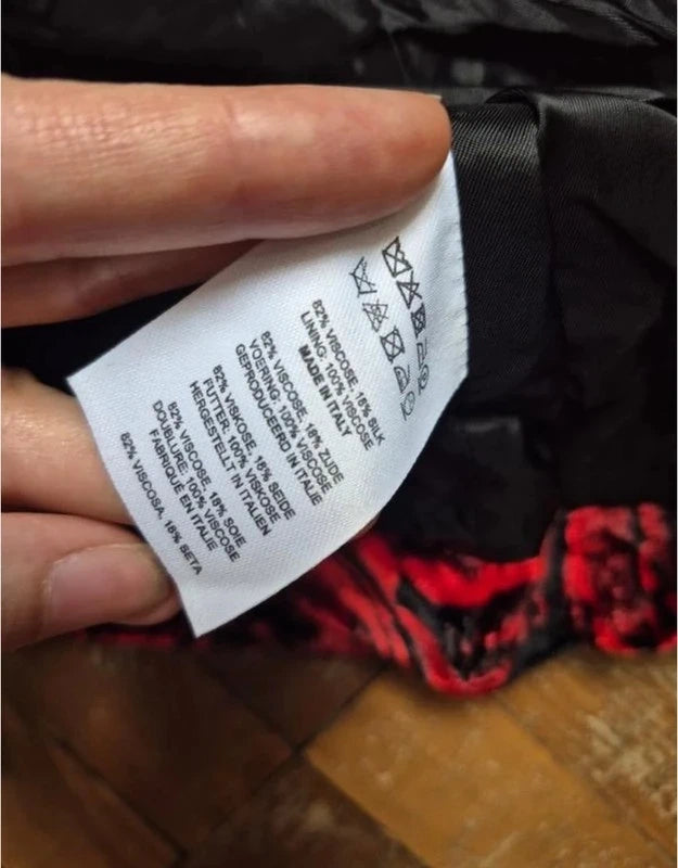 Dries van Noten one shoulder viscose silk red top - view 6