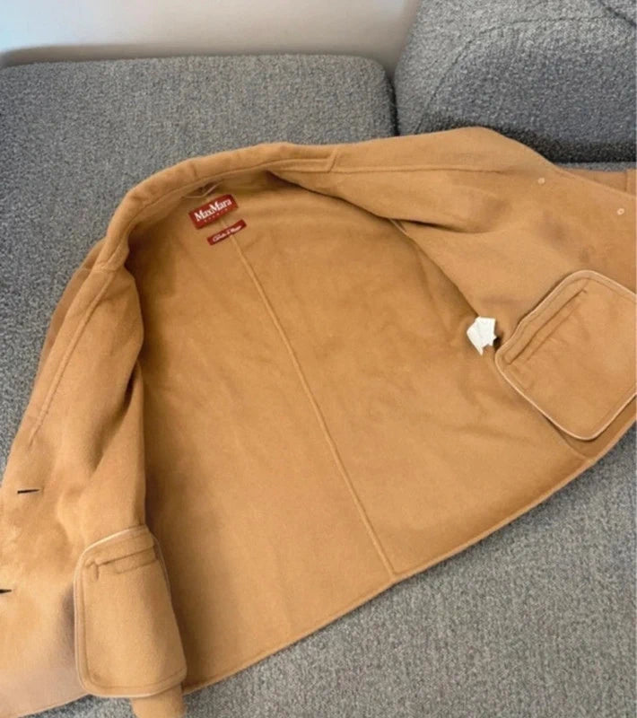Max Mara Studio angora wool cashmere blend beige brown jacket blazer - view 7