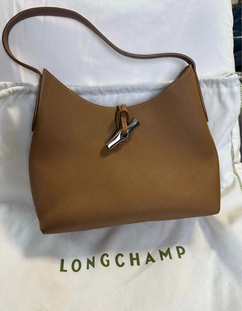 Longchamp roseau brown leather shoulder bag