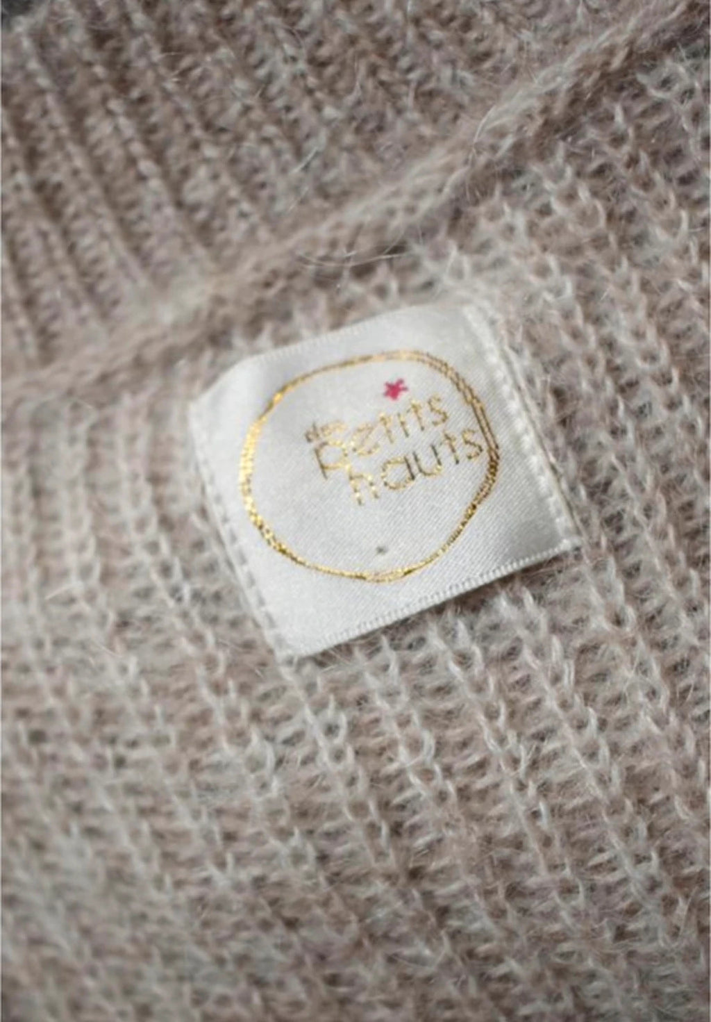 Des petits hauts Bolivie kid mohair beige jumper sweater