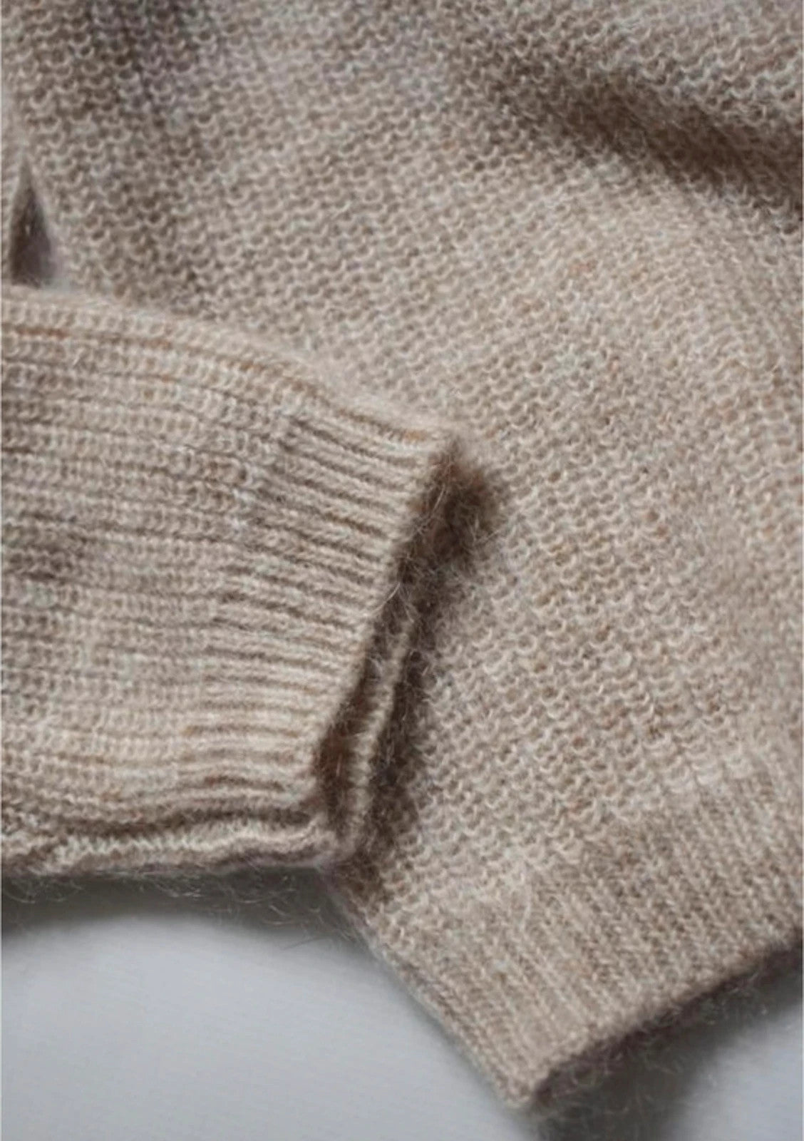 Des petits hauts Bolivie kid mohair beige jumper sweater