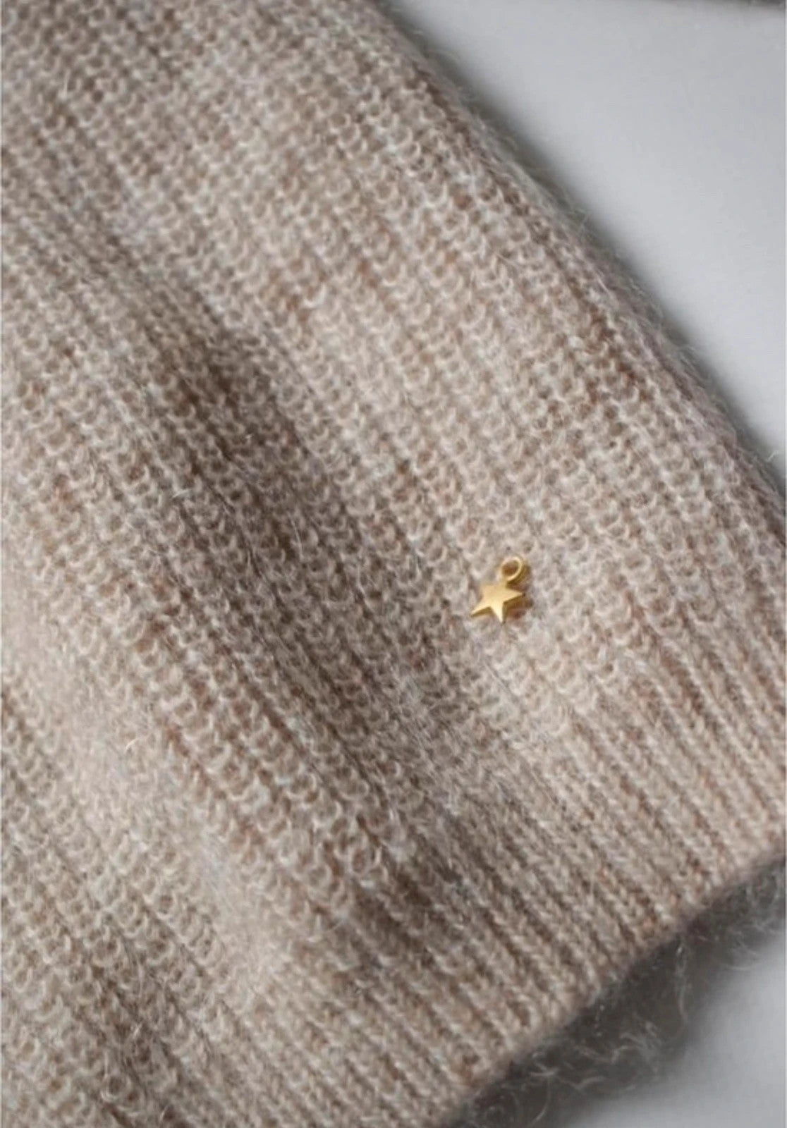 Des petits hauts Bolivie kid mohair beige jumper sweater