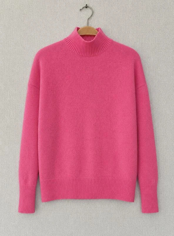 From future pink cashmere turtleneck sweater