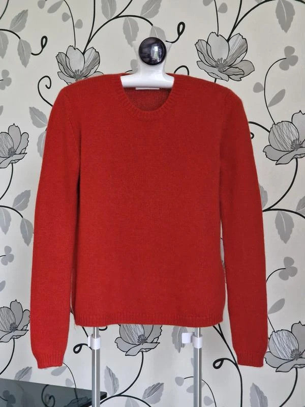 Allude Red cashmere wool sweater jumper