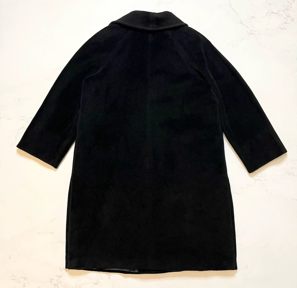 Max Mara black wool cashmere coat