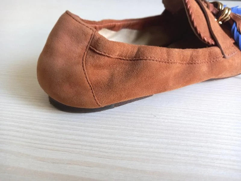 Tod’s brown suede leather loafers