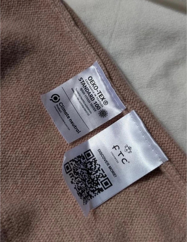 FTC beige cashmere oversize jumper sweater