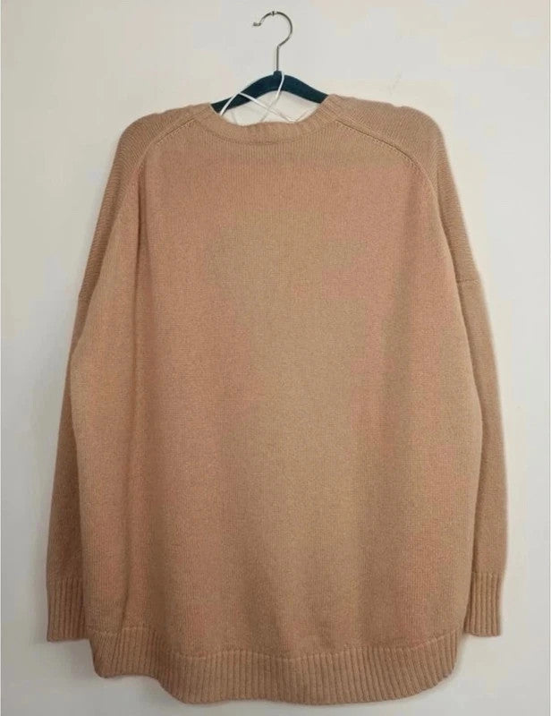 FTC beige cashmere oversize jumper sweater