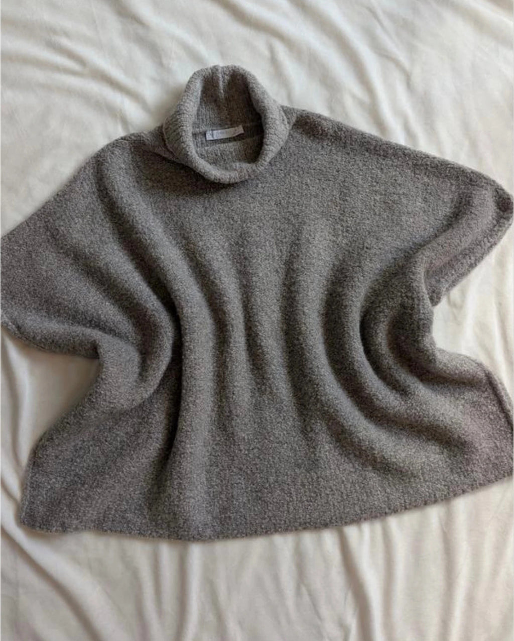 Fabiana Filippi taupe alpaga poncho