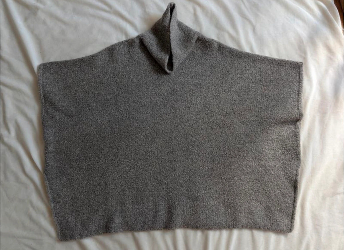 Fabiana Filippi taupe alpaga poncho
