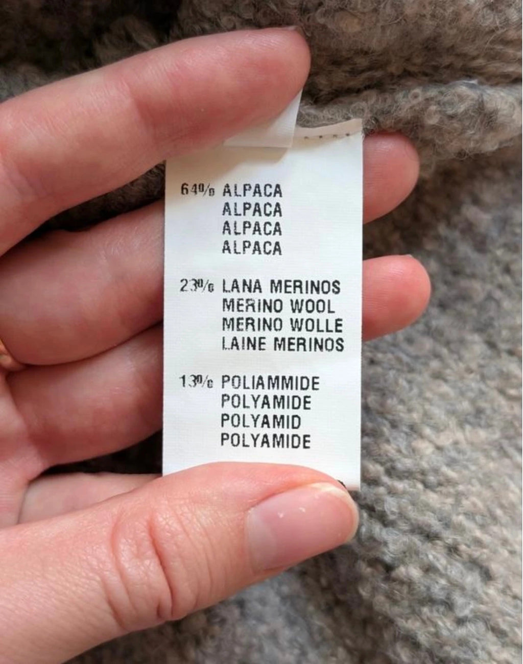Fabiana Filippi taupe alpaga poncho
