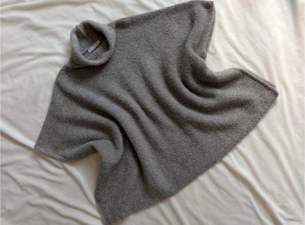 Fabiana Filippi taupe alpaga poncho