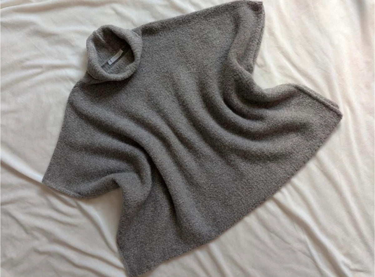 Fabiana Filippi taupe alpaga poncho