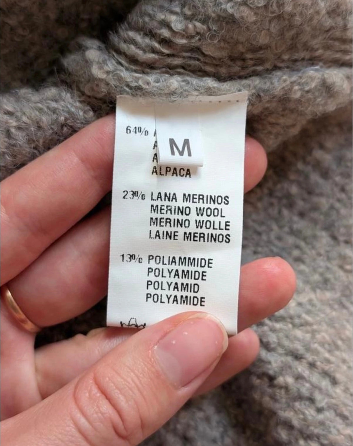 Fabiana Filippi taupe alpaga poncho